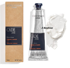 L'Occitane En Provence CADE Men's Rich Shaving Cream 5.2 oz NIB 150 ml Lux Tube