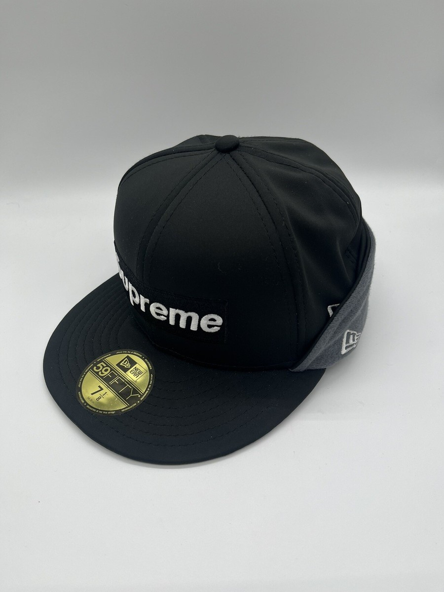 Supreme Windstopper Earflap Box Logo New Era Black Hat Cap FW20 | eBay