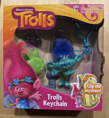DreamWorks Trolls Branch Bag Clip Keychain New Sealed 2016