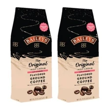 Baileys Original Non-Alcoholic Irish Cream Ground Coffee (Two Pack) 10.oz ea