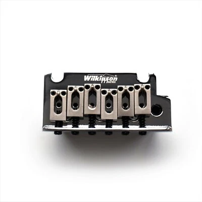 Wilkinson 2 Point Stratocaster Bridge Full Block Tremolo Kit WOV06 - Chrome