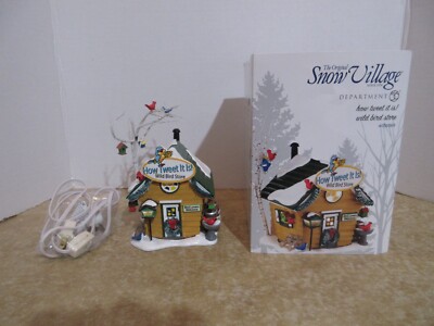 Dept. 56 2014 Snow Village How Tweet it is ! Wild Bird Store #4036569