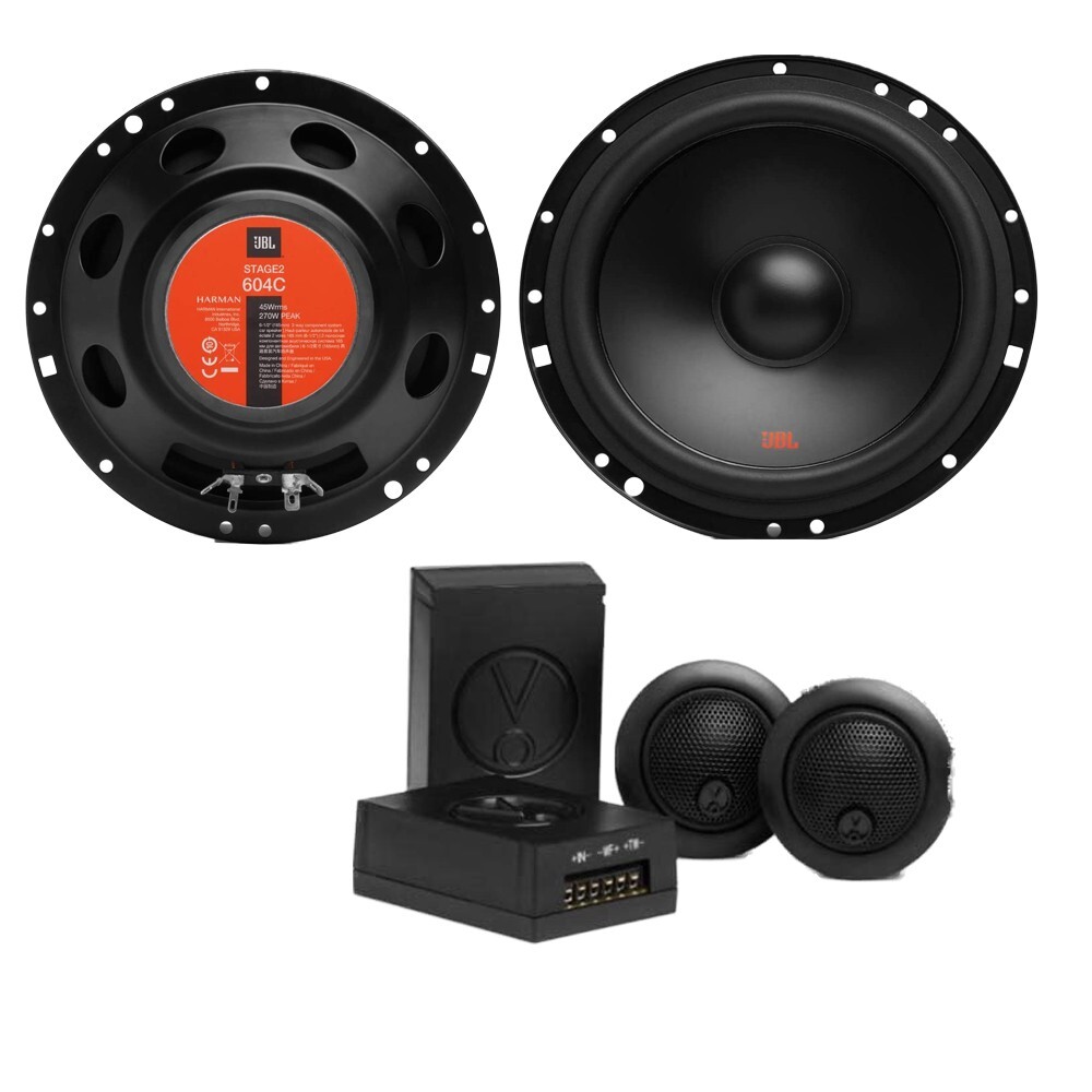 JBL STAGE 2 604C 65 Компонентные динамики 6-12 Вт Решетки Твитеры Кроссоверы