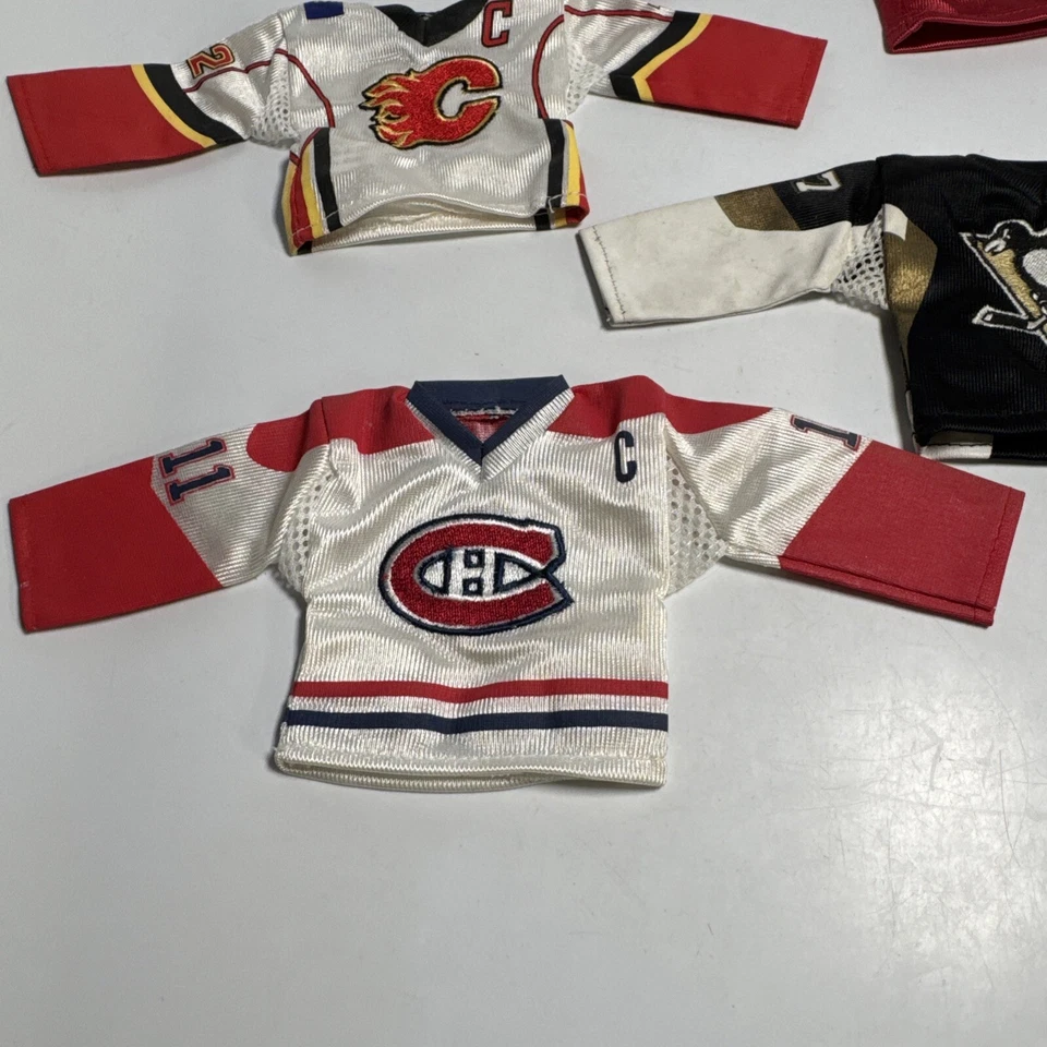 Lote de 4 Mini Jersey Cubierta Superior 2007-08 Crosby Koivu Iginla Gaborik Capitán NHL Foto 2 de 4