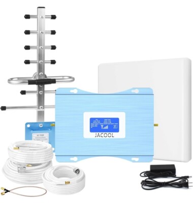 JACOOL Smartphone Signal Booster 5G 4G LTE 3G for All Carriers 6k sq ft  Coverage