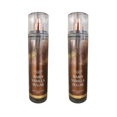 2 NEW BATH & BODY WORKS FINE FRAGRANCE MIST SPRAY, 8 OZ WARM VANILLA SUGAR