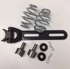 3" CHROME SOLO SEAT MOUNT KIT springs bracket weld bungs harley triumph xs cb BW