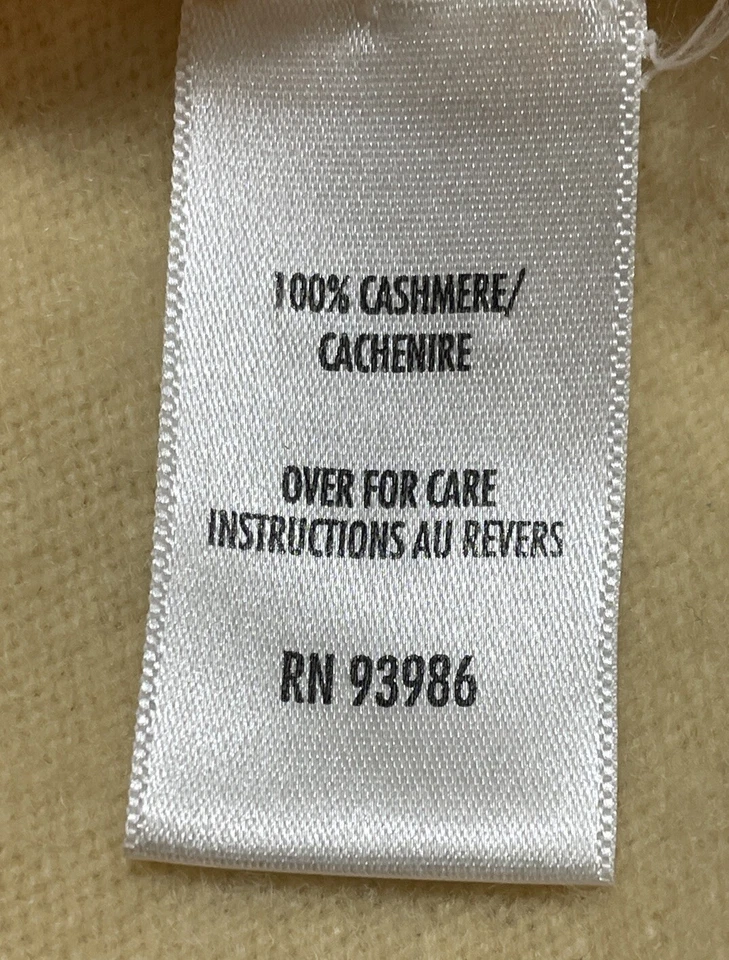 Brooks Brothers Cashmere Sweater Girls Large Yellow Long Sleeve Turtleneck - Image 3 of 4