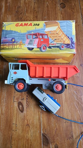 Ales Blechauto GAMA LKW FAUN Kipper Electric 3986 Fernlenkauto Batterie 50/60er - Bild 16 von 23