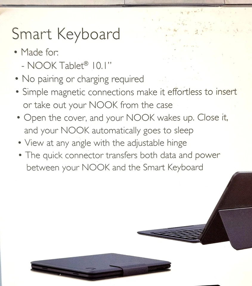 Nook Smart Keyboard for Nook Tablet 10.1" NEW in Package Unused - Image 2 of 4