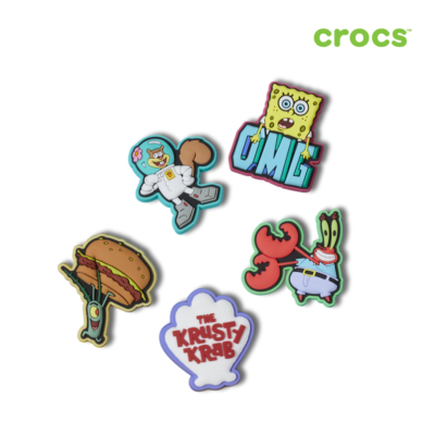 NEW CROCS SPONGEBOB 5 PACK Jibbitz™ Charms 10010012 | eBay display picture 1