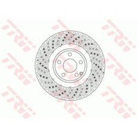 Trw 2X Bremsscheibe Vorne Ø344 Mm Gelocht/Innenbel. FüR Mercedes-Benz Slk R172