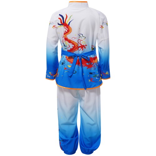 Unisex Kung Fu Long Sleeve Tops With Pants Tracksuits Uniform Clothing Tai Chi - Picture 38 of 89