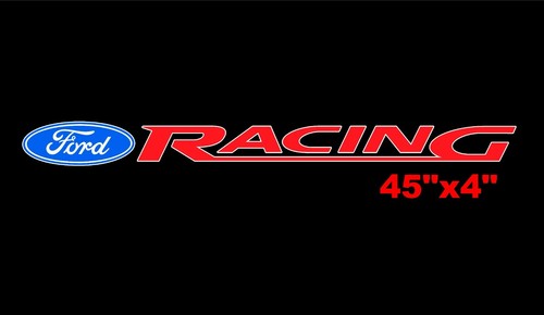 Ford Racing Window Banner Sticker Mustang F150 Racing Vinyl Decal - Picture 3 of 3