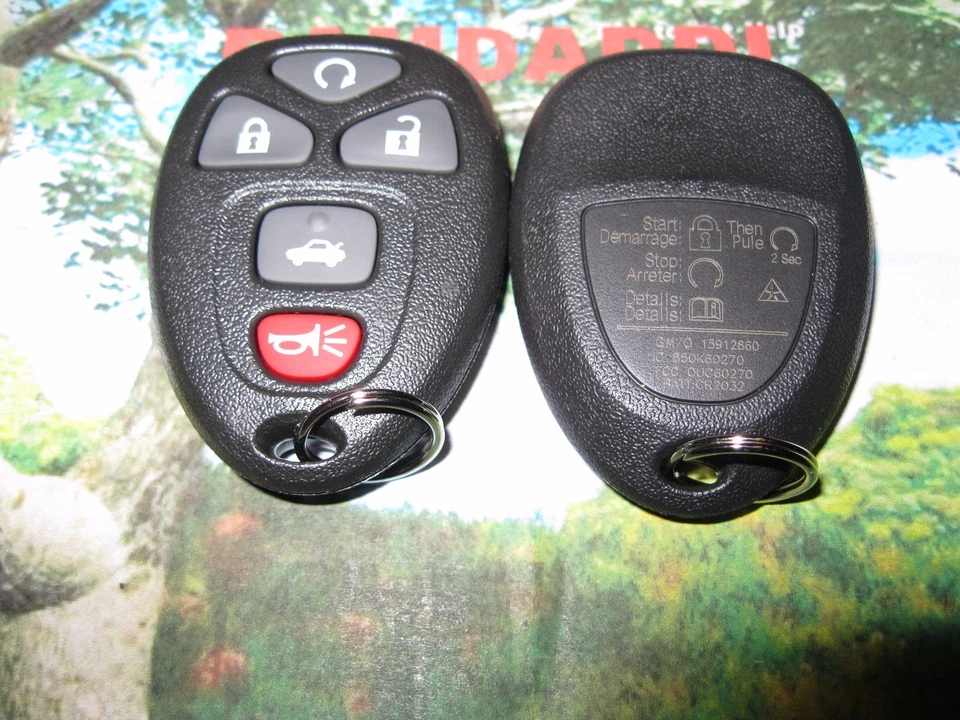 2x New 15912860 OEM 06/16 DTS Impala Lucerne Monte Carlo Remote Transmitter Fob - Image 3 of 4