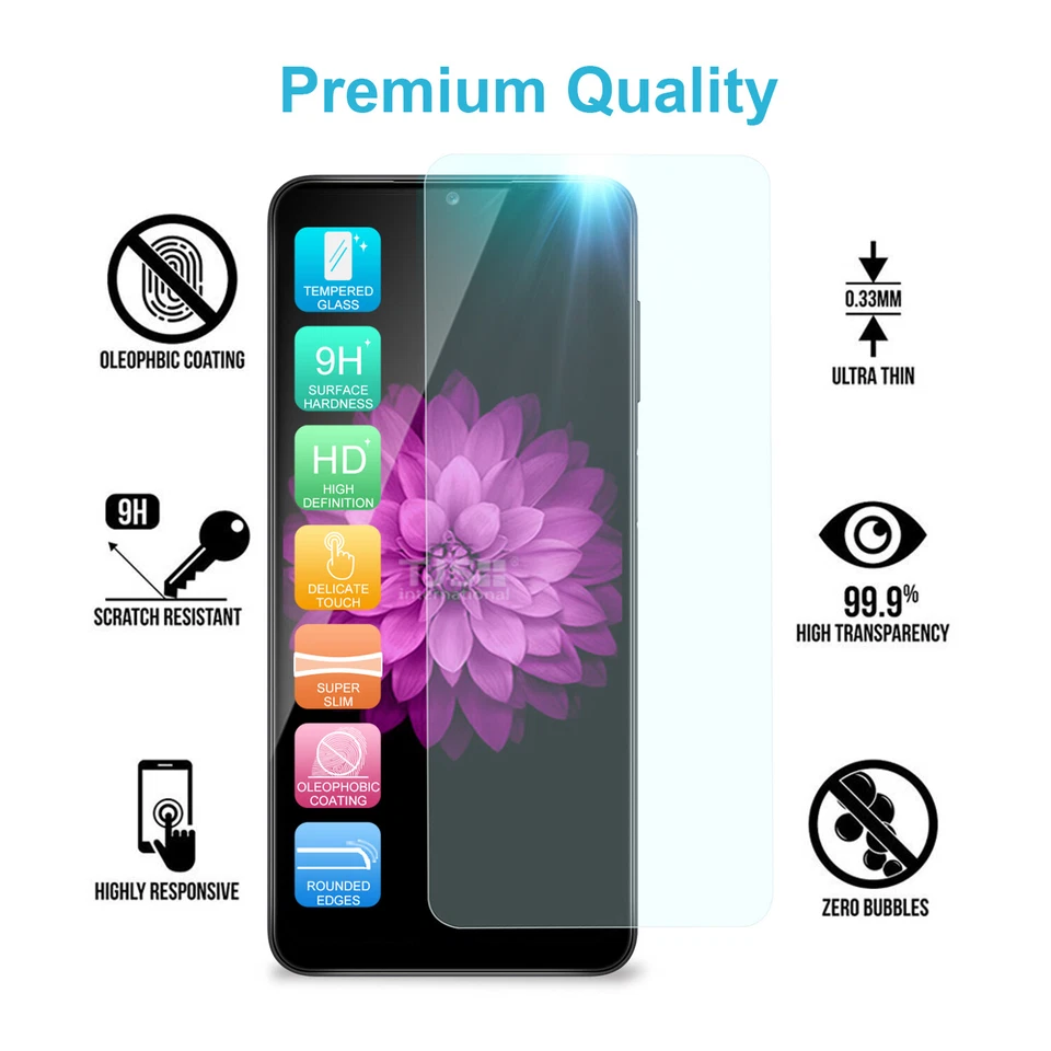 [Paquete de 3] Protector de pantalla de vidrio templado transparente TJS para Samsung Galaxy A12/A32 5G Foto 2 de 4