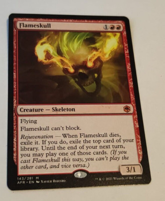 MtG Flameskull (AFR-143) Mythic Rare English MINT