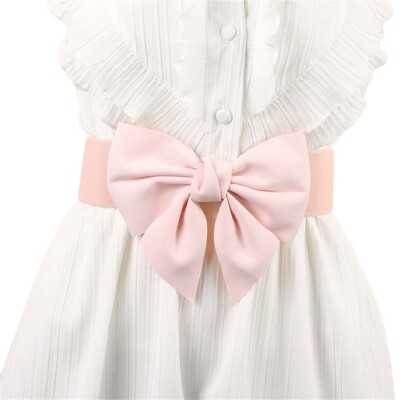Women Fashion Big Bow Knot Buckle Stretch Waistband Lady  display picture 1