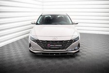 Cup Spoilerlippe Front Ansatz passend für Hyundai Elantra Mk7 schwarz Hochglanz
