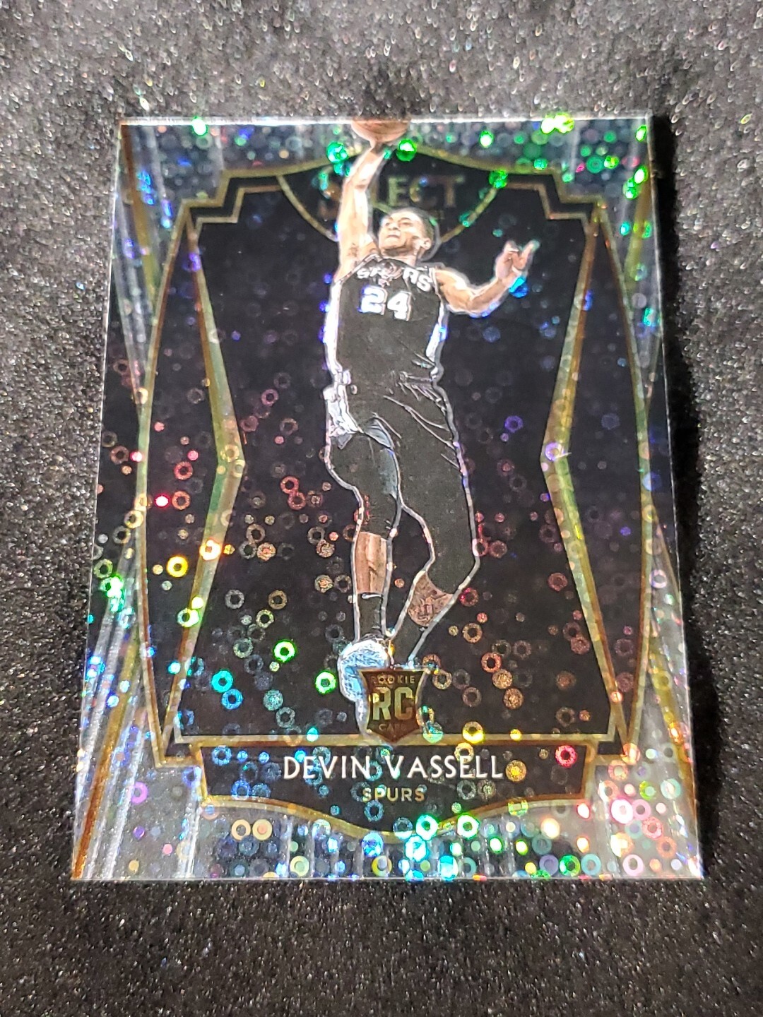 2020-21 Panini Select Premier Level Disco Prizm Devin Vassell #179 Rookie RC