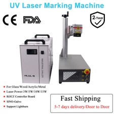 3W 5W 10W 15W 355nm UV Laser Marking Engraver Machine For Glass Non-Metal Wood