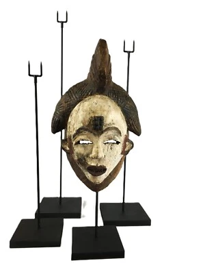 - FAIT MAIN - SOCLE POUR MASQUE, SUPPORT MASQUE, PRESENTOIR, 4 hauteurs au choix