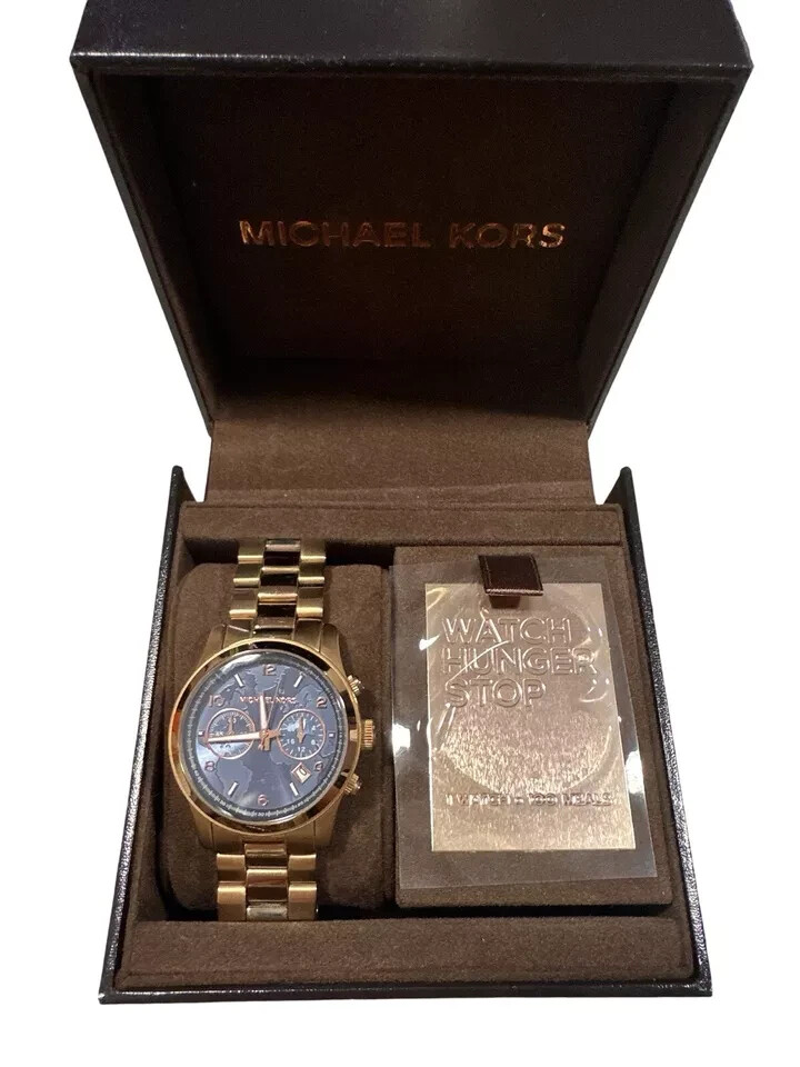 Michael Kors “Hunger Stop 100 Series” All Stainless STEEL MK5972