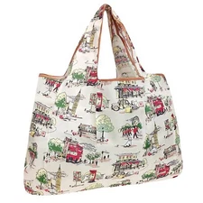 Large Foldable Tote Nylon Reusable Grocery Bag London