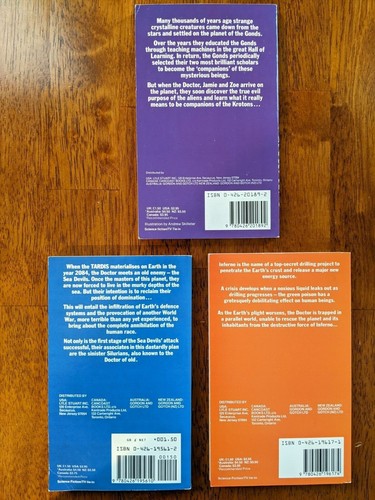 Three Doctor Who vintage paperback books : Krotons Inferno Warriors of the Deep - Picture 2 of 2