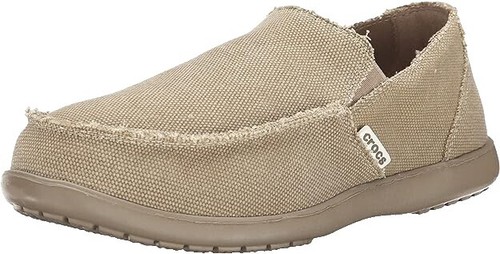 RARE NWT Crocs Santa Cruz Khaki Beige Neutral Slip-On US Men  display picture 1
