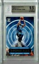 2019-20 Donruss Optic Karl-Anthony Towns T Minus 3,2,1 BGS 9.5