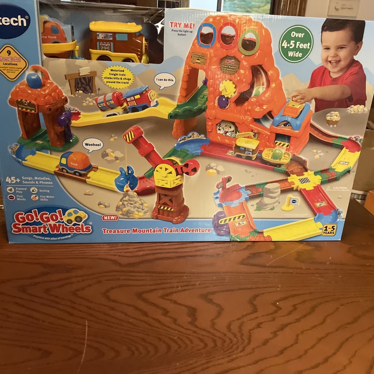 Vtech Go! Go! Smart Wheels Treasure Mountain Train Adventure Playset NEW