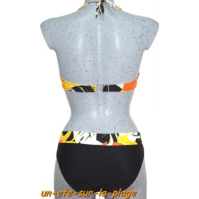 MAILLOT DE BAIN Femmes Bikini Contraste Couleurs Patchwork One-Piece Sans Wirline Slim Studio