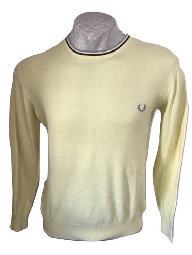 Maglione da uomo estivo Fred Perry Maglia Manica Lunga Cotone Leggero Size  XL | eBay