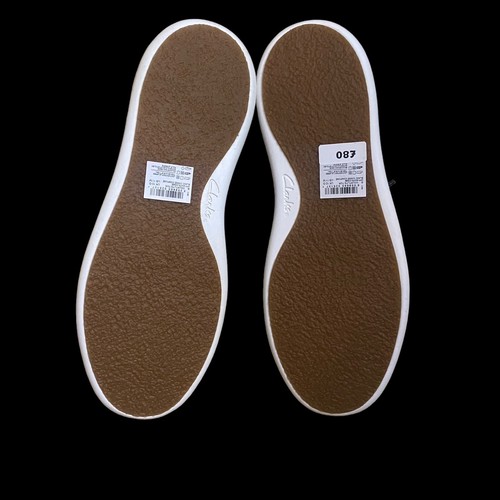Clarks Mens Off White Combi Courtlite Tor Sneaker Trainers Size 10 44.5 With Box - Picture 13 of 24