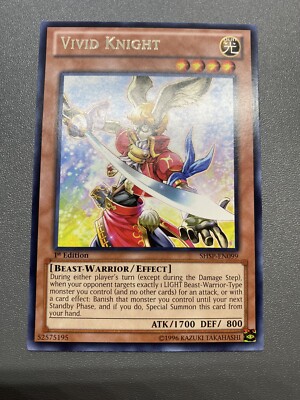 Yu-Gi-Oh! Vivid Knight Rare 1st Edition SHSP-EN099 NM/M