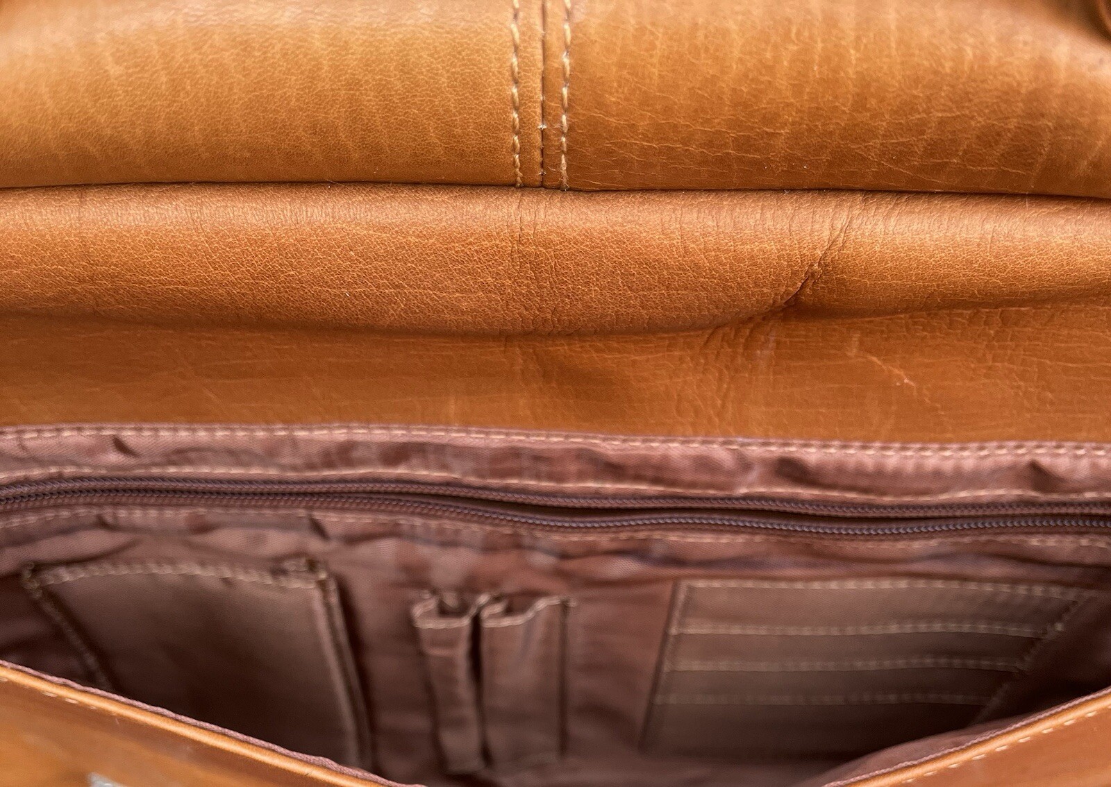 Wilson’s Leather Computer Bag Brown Computer Brie… - image 16