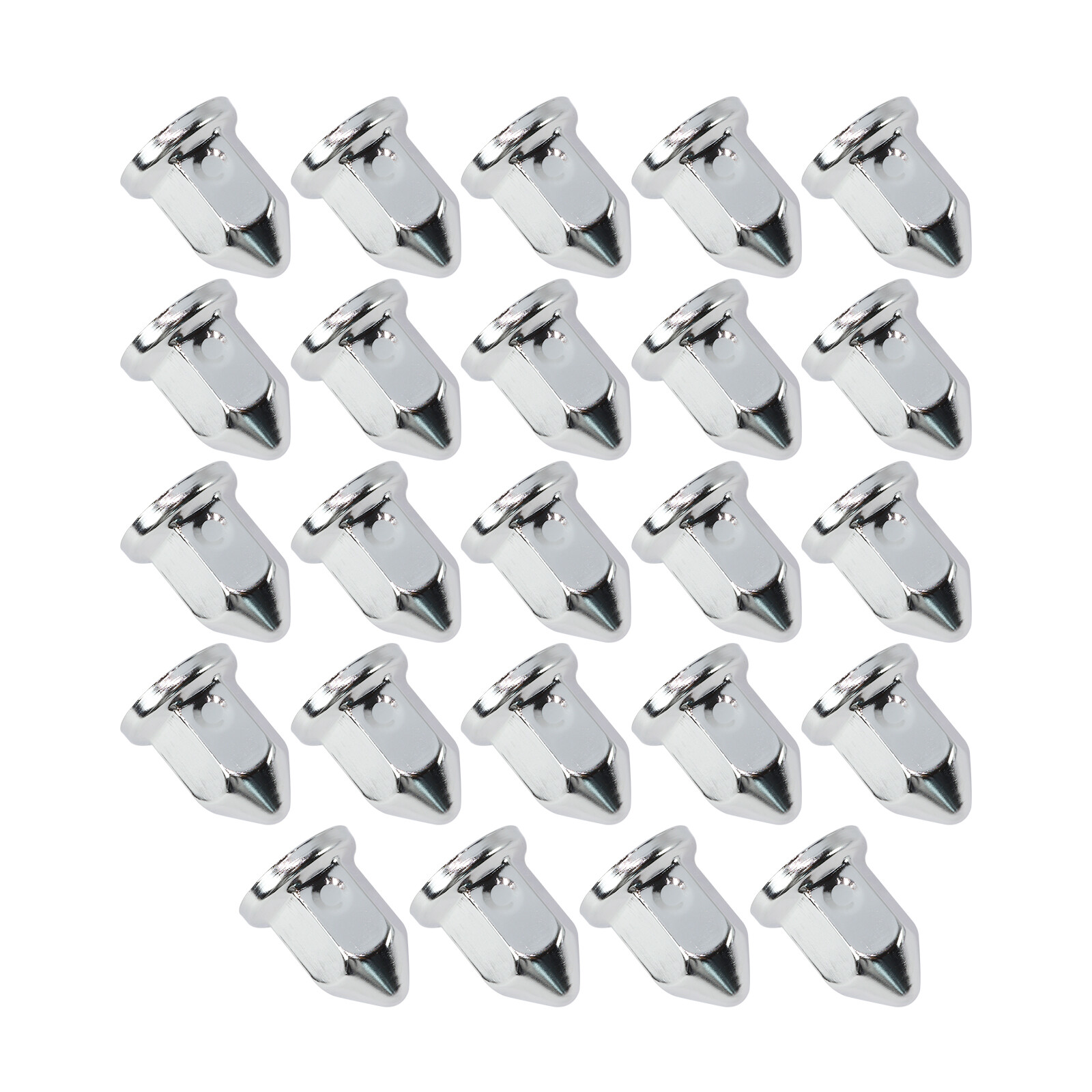 33mm Chrome Lug Nut Covers Push On Flanged Iron Pack of 20 for Semi Trucks eBay