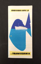 M/N TRANSILVANIA ROMANIAN SHIP-MEDITERRANEAN & BLACK SEA CRUISES BROCHURE 1950 s