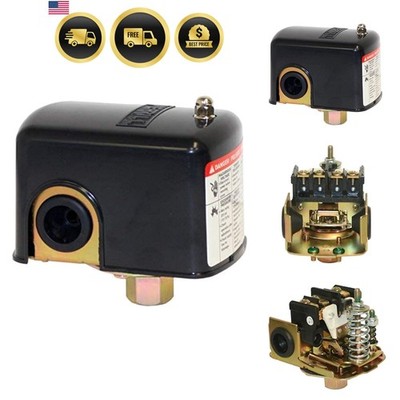 Water Well Pressure Control & Air-Pump Pressure Switch, 40-60 PSI Pressure Se...
