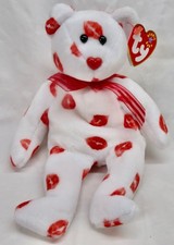 Smooch - TY Beanie Baby 2000 - Kisses bear with Canadian Tush Tag