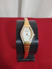  335 Bulova 98R105 Gold Tone Diamond Mother of Pearl Dial Dress Women's Watch
