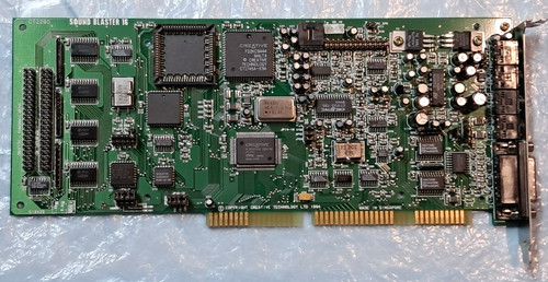 The CLASSIC -  SoundBlaster 16 ISA soundcard + CD  ( CT2290 ) Vintage Retro SB16