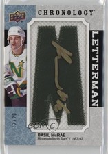 2018 Chronology Letterman Letter Relics /20 Basil McRae #L-MN-BM Patch Auto f0l