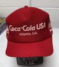 coca-cola usa atlanta,ga enjoy coke -rare snapback hat-vintage 1990's