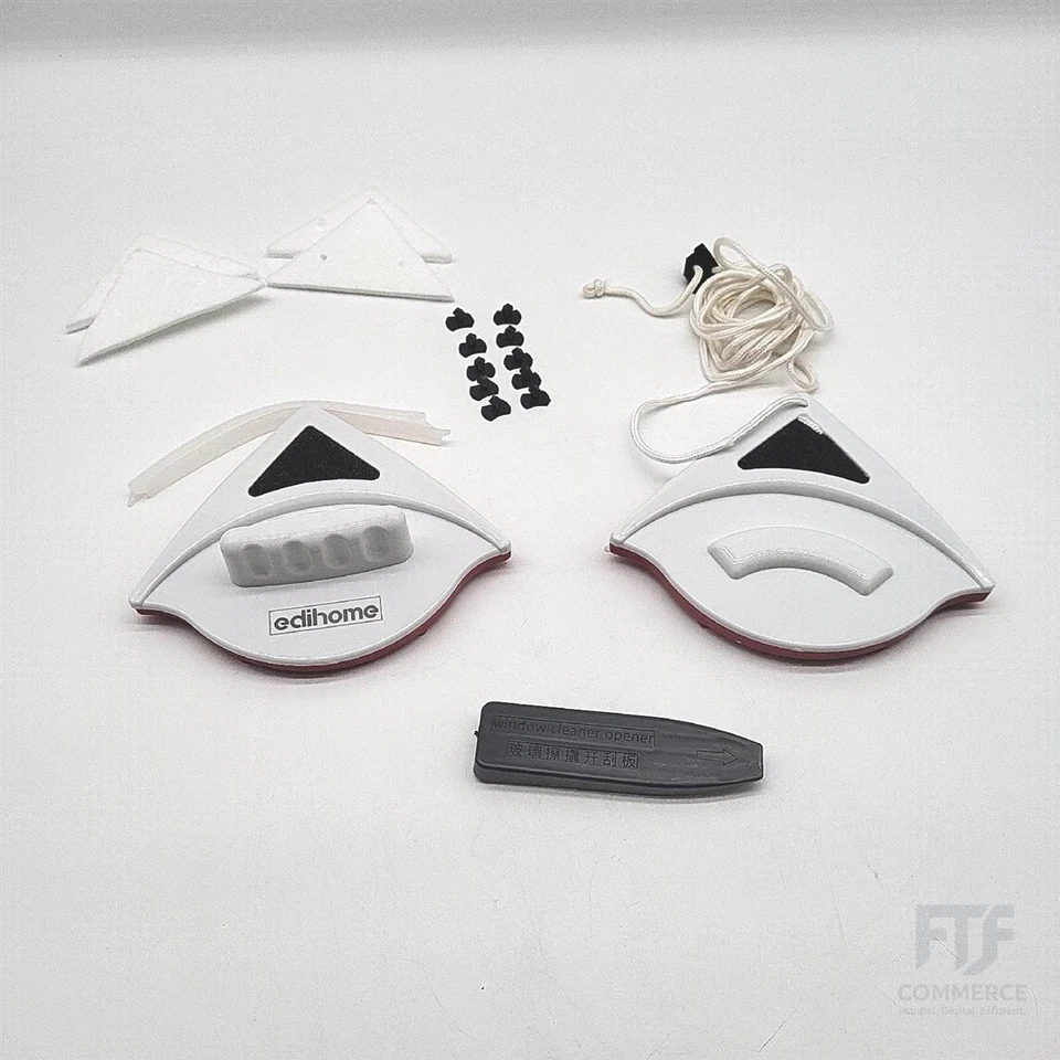 Edihome Magnetischer Fensterreiniger Fensterputzer Doppelseiten 15-26 mm Fenster