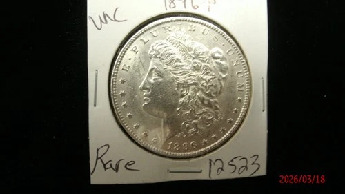 1896-P UNC. Morgan Silver Dollar #2523