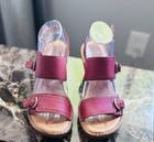 Woman’s Pink Leather Block Heel Shoes by BORN Size 9 Comfortable and Stylish — photo 1