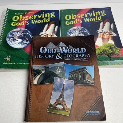 Abeka Book Lot - Observing Gods World - History