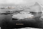 1910-20s Ice Floes & Icebergs Drift in Polar Sea Film Photo Negative — photo 1